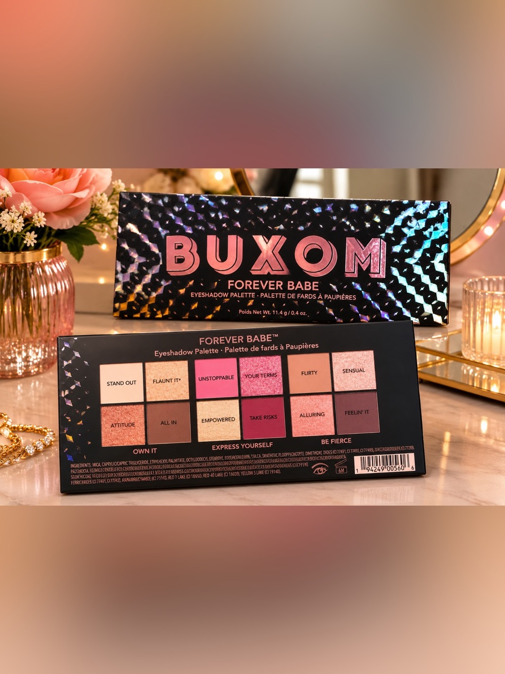Buxom Forever Babe Eyeshadow Palette - Pink, Peach & Neutral Tones